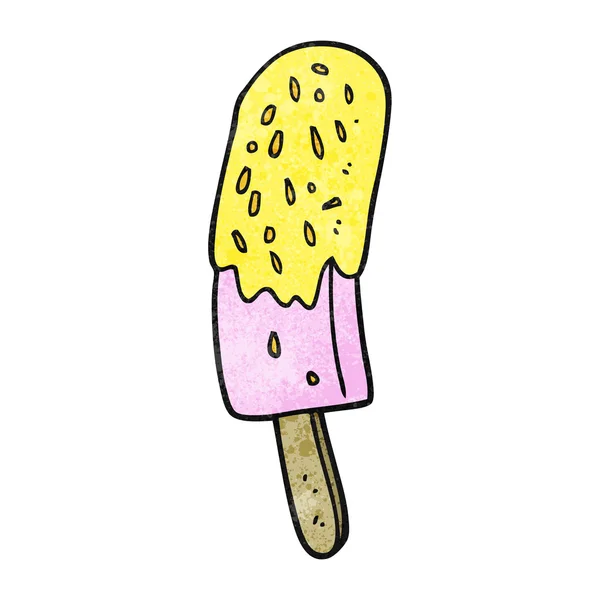 Getextureerde cartoon ice lolly — Stockvector