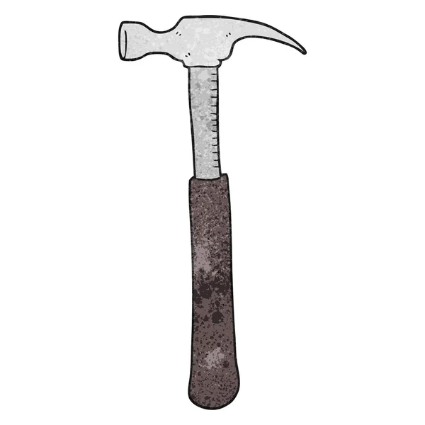 Texturierter Cartoon-Hammer — Stockvektor