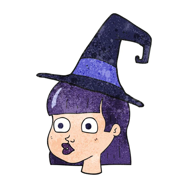 Textured cartoon witch — Stock Vector