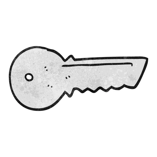 Textured cartoon door key — Stock Vector