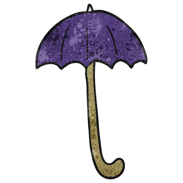 질감된 만화 우산 — 스톡 벡터
