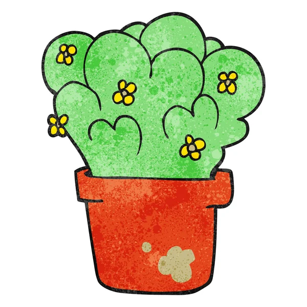 Getextureerde cartoon plant — Stockvector