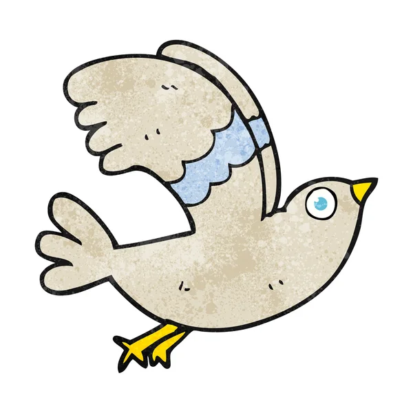 Dekorativní kreslená pták — Stockový vektor