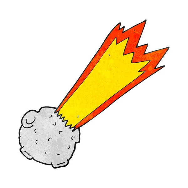 Textured cartoon meteor — Stock Vector