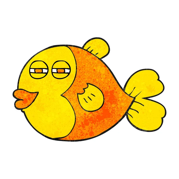 Poisson dessin animé texturé — Image vectorielle