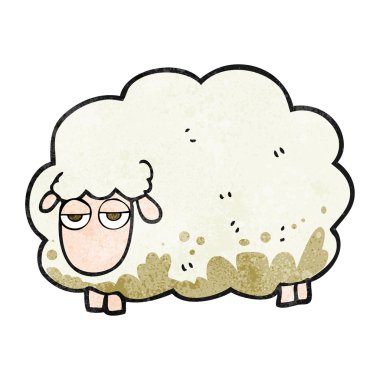 dokulu karikatür çamurlu kış koyun