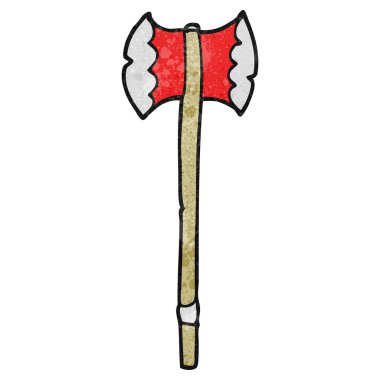 dokulu karikatür balta