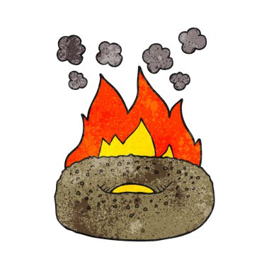 dokulu karikatür simit