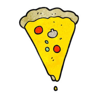 dokulu karikatür pizza