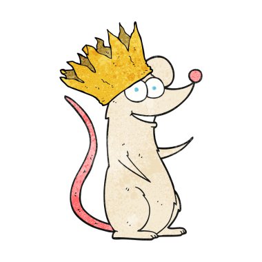 dokulu karikatür fare giyen taç