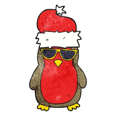 dokulu karikatür havalı christmas robin