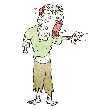 dokulu çizgi film zombi