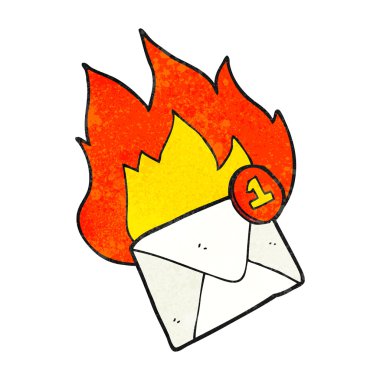 dokulu karikatür e-posta iletisi