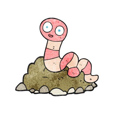 dokulu karikatür solucan