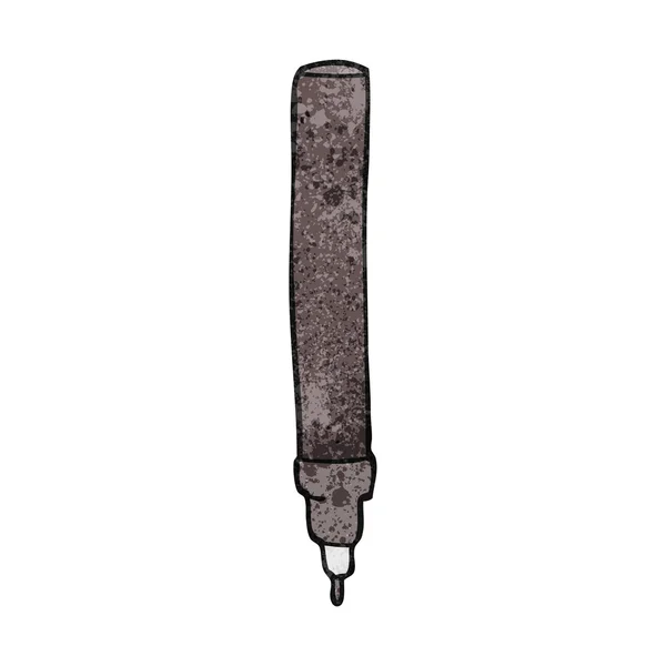 Texturierter Fineliner Cartoon Pen — Stockvektor