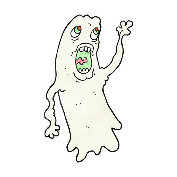 Textured cartoon ghost — Stock Vector