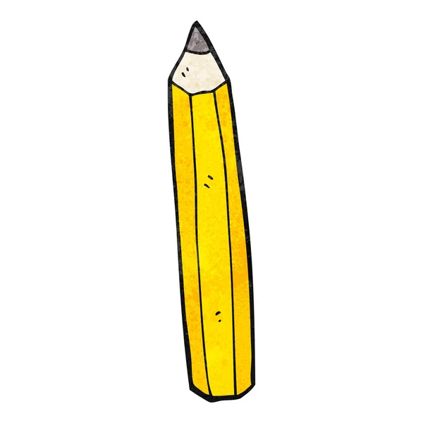Textured cartoon pencil — Stock Vector