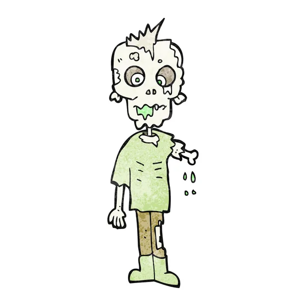 Textured cartoon zombie — Stock Vector