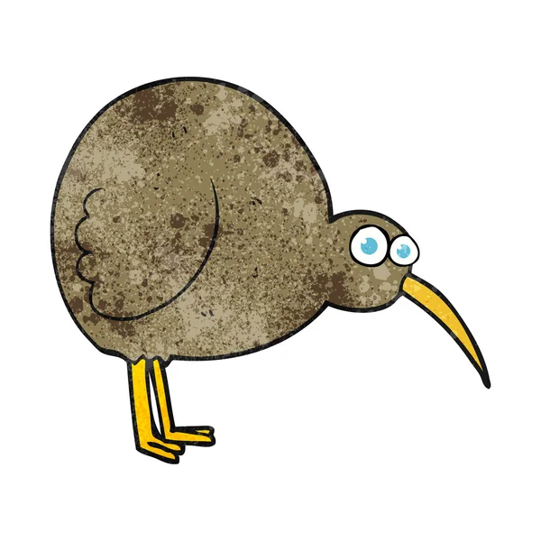 Texturerat cartoon kiwi fågeln — Stock vektor