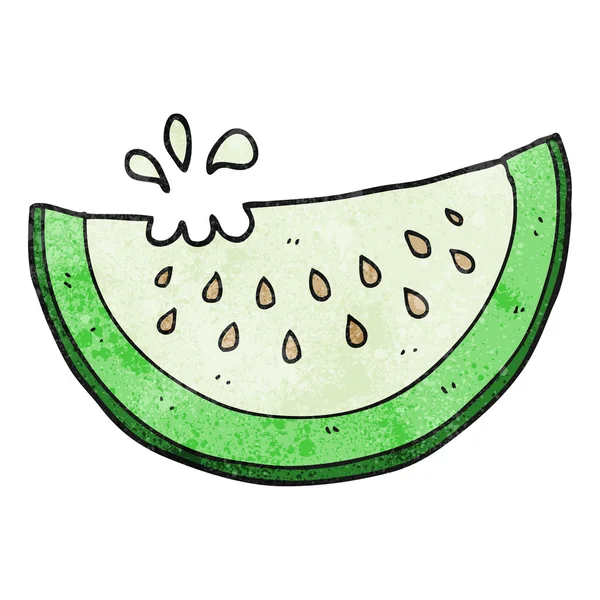 Textura caricatura melón rebanada — Vector de stock