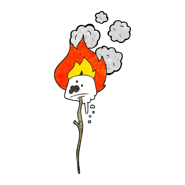 Cartoni animati tostato marshmallow — Vettoriale Stock