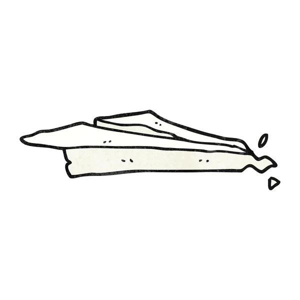 Τσαλακωμένο χαρτί αεροπλάνο ελαστικοποιημένων κινουμένων σχεδίων — Διανυσματικό Αρχείο