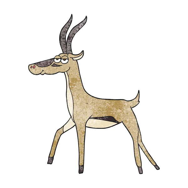 Getextureerde cartoon gazelle — Stockvector