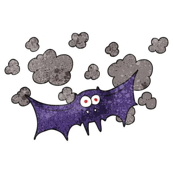 Murciélago vampiro de dibujos animados texturizado — Vector de stock