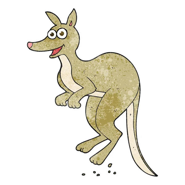 Textured cartoon kangaroo — Stock Vector
