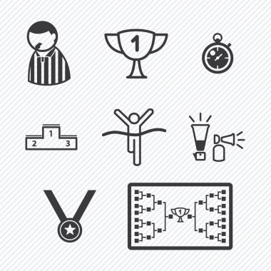 spor turnuvası simgeler