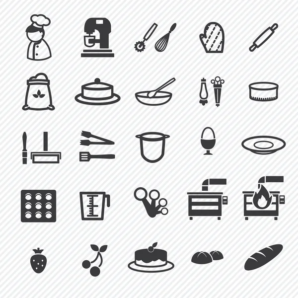 fırın simgeler kümesi. şekil eps10