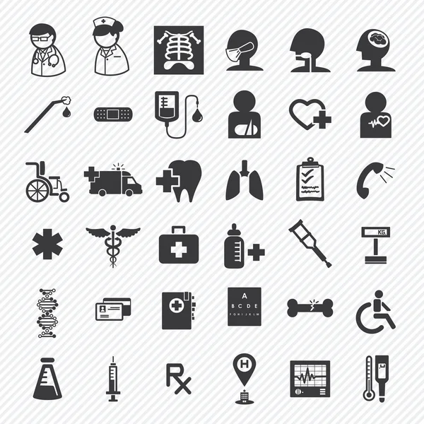 medical and hospital icons set.illustration eps10. SET 1