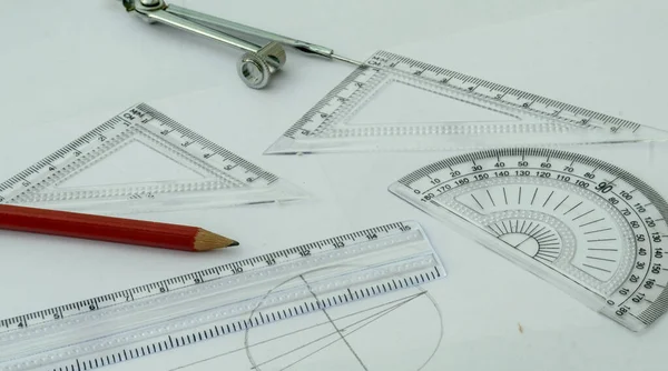 Design Professional services drawing tools close up