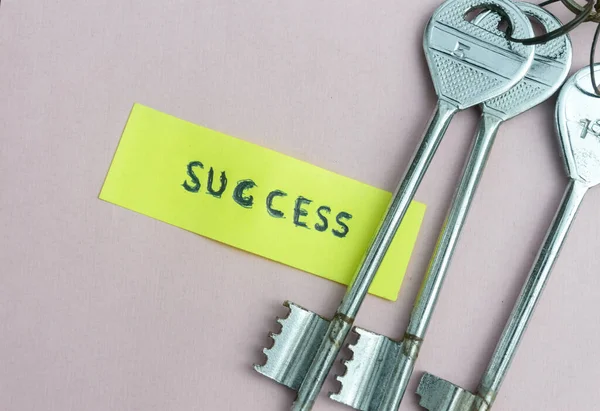 Key to success. Keys to Success in Business. A conceptual background image. Still Life