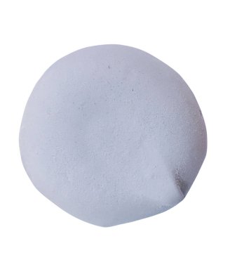 Klasik marşmelov, beyaz arka planda ayrı ayrı izole edilmiş.