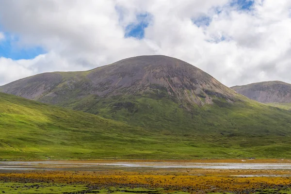 Loch Slapin Maré Baixa Torrin Western Highlands Isle Skye Escócia — Fotografia de Stock