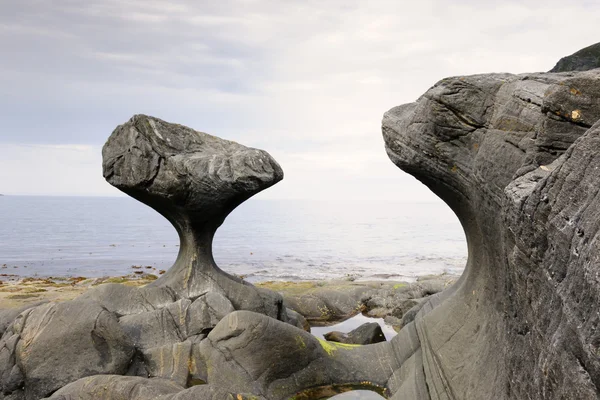 Formacja skalna Kannensteinen w Norwegii — Zdjęcie stockowe