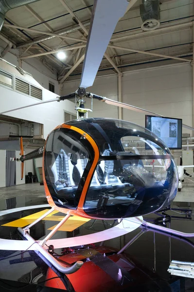 Lichte Helikopter Kleine Lichte Helikopter Zien Internationale Tentoonstelling Arms Security — Stockfoto