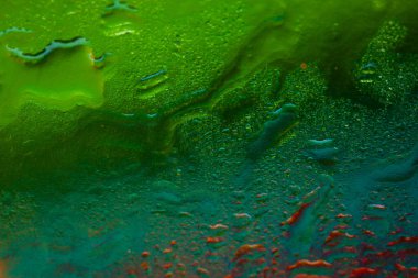 Colored texture. Abstract wet macro texture with gradient. Abstract background with water drops. Soft focus