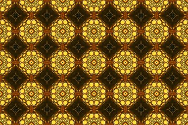 Simetrik renkli, dikişsiz desen. Tasarımcı arkaplanı