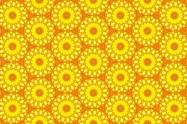 Kusursuz desen. Simetrik renkli, dikişsiz desen. Tasarımcı arkaplanı