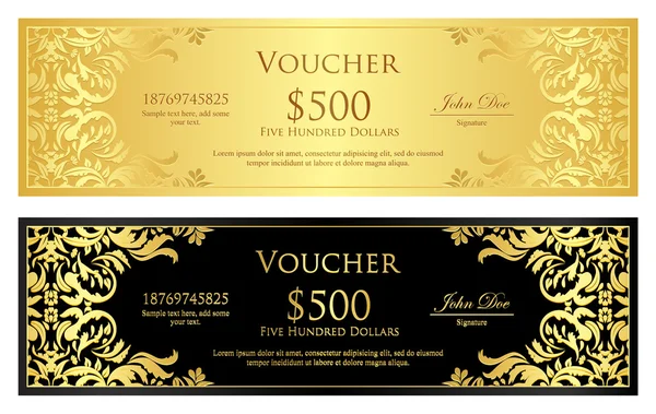 Vintage süsleme ile lüks altın ve siyah fiş