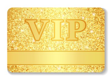 VIP club kartı altın pırıltılar oluşur
