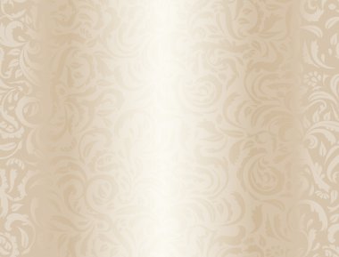 Çiçek desenli lüks krem arka plan