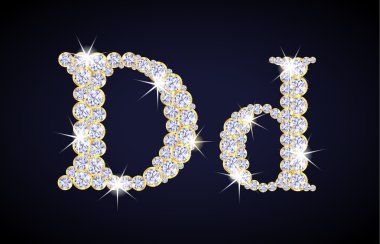 Altın çerçeveli elmaslardan oluşan 