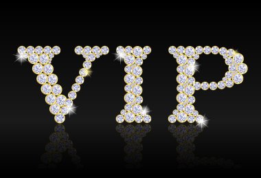 VIP etiketi elmas oluşan