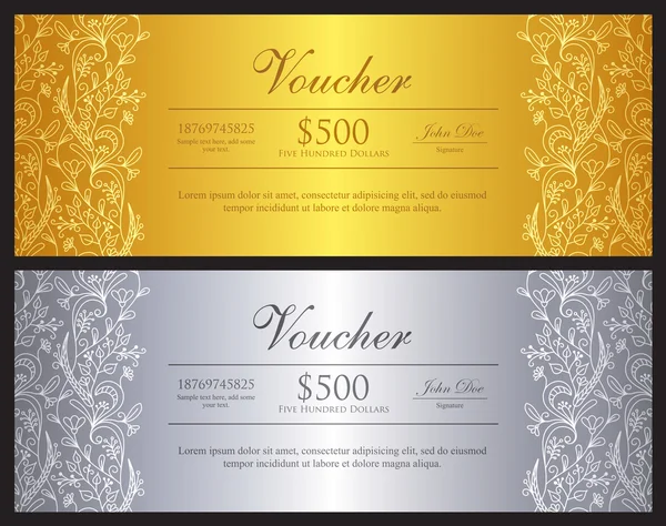 Altın ve gümüş fiş süs çiçek desenli