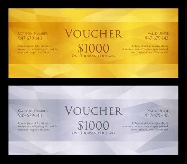 Lüks altın ve gümüş modern arka plan ile fiş