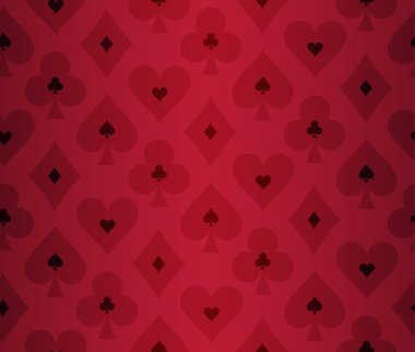 Basit kırmızı poker arka plan şeffaf etkisi ile