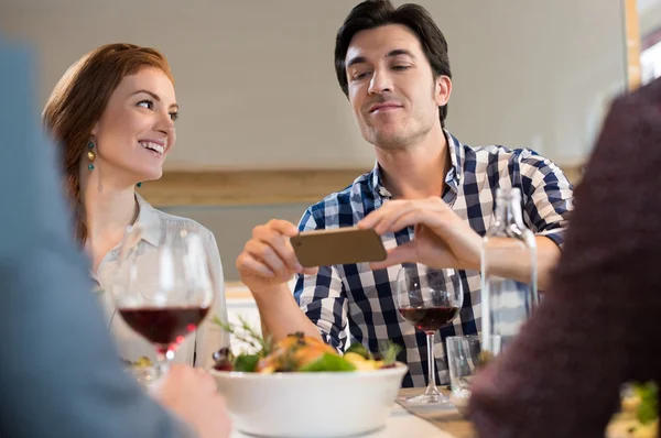 Eten foto voor het eten — Stockfoto